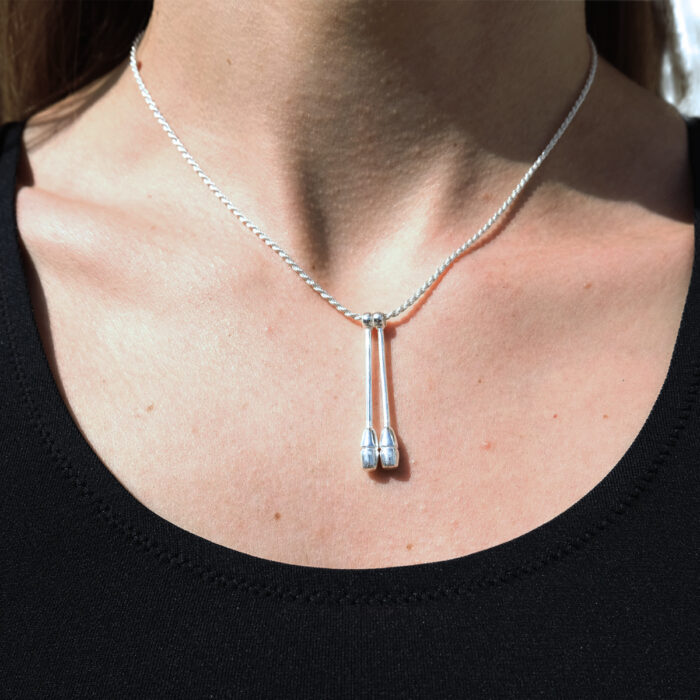 Сребърно колие с бухалки Pastorelli - Image 3