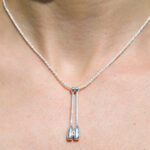 Сребърно колие с бухалки Pastorelli