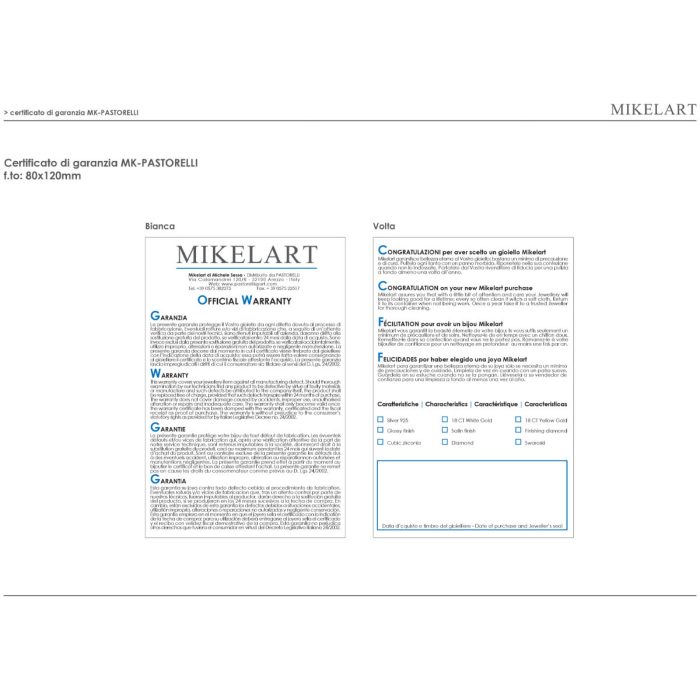 Necklace with pendant in silver by Pastorelli - Image 3