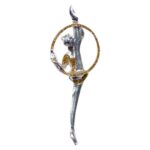 Metal N.2 Брошка Обръч Pastorelli - Image 8